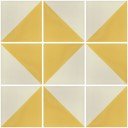 Mexican Ceramic Frost Proof Tiles Yellow Washed White